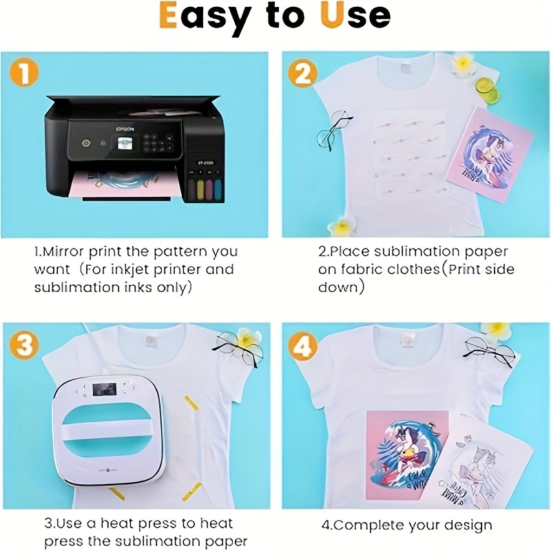 100매 A4 승화전사지 105G 티셔츠, 머그컵, 텀 - Commercial Fabric Printing Machine 리뷰 및 가격
