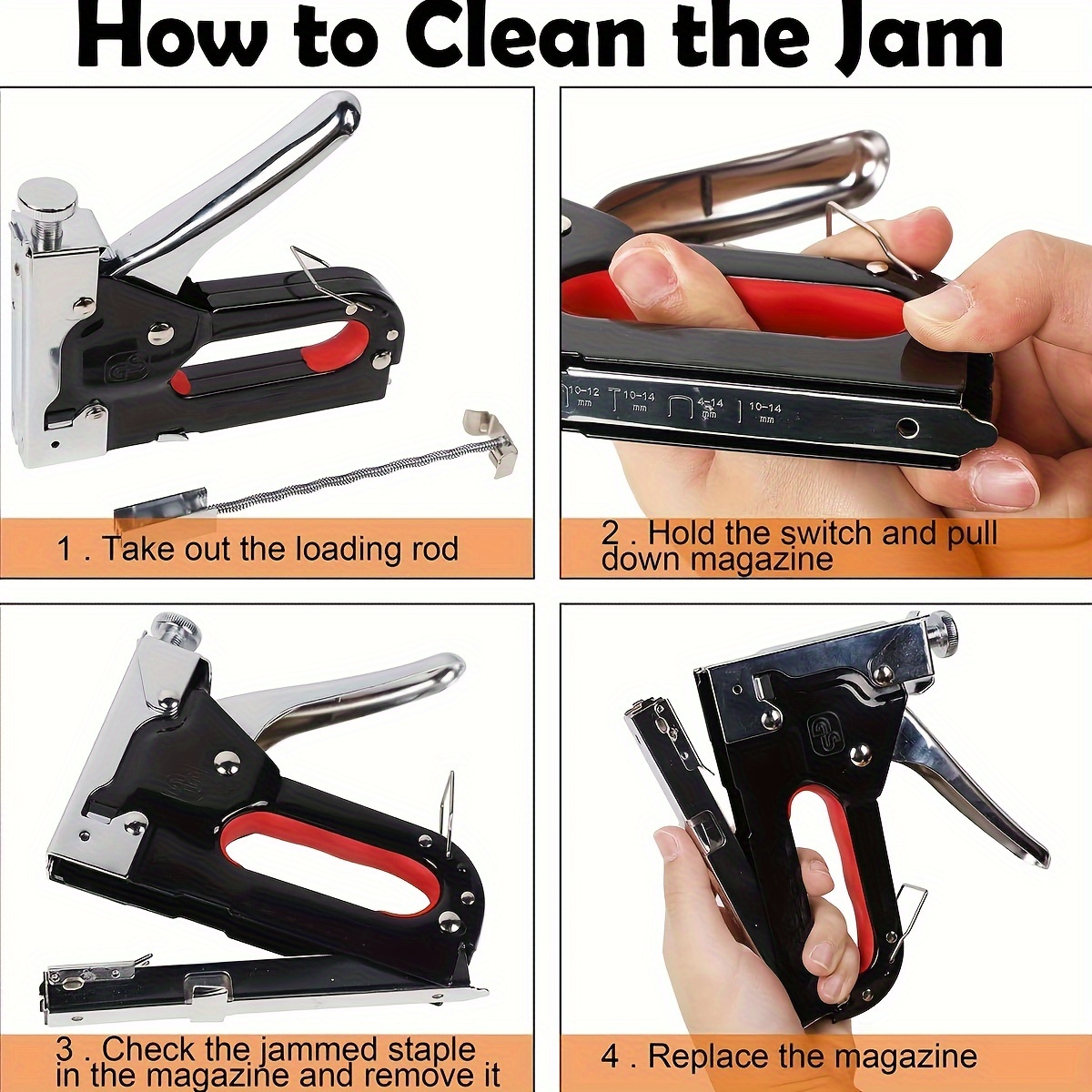 1pc 실내 장식품 4 in 1 스테이플 건 헤비 듀티 - Stapler Heavy Duty 리뷰 및 가격