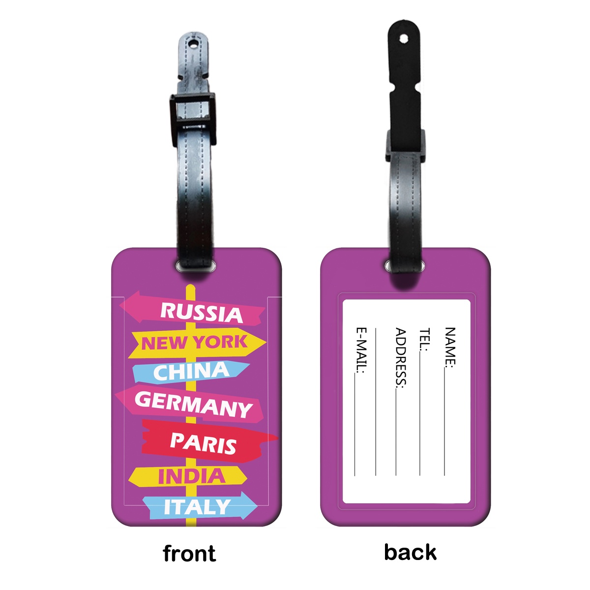 창의적인 도로 표지판 표시 러기지 태그 여행 가방, 배 - Label Maker 리뷰 및 가격