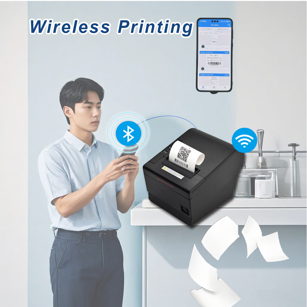 핫세일 80mm 감열식 POS 영수증 바코드 QR 코드 - Commercial Book Printing Machines 리뷰 및 가격