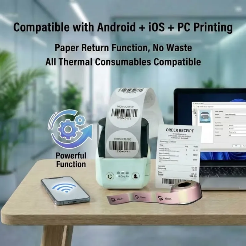 미니 58mm 영수증 열전사 휴대용 송장 바코드 POS - Barcode Printer 리뷰 및 가격