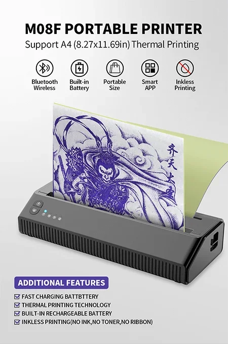 MHT-P8008 열전사 타투 프린터 (타투 스텐실 프 - Thermal Printer 리뷰 및 가격